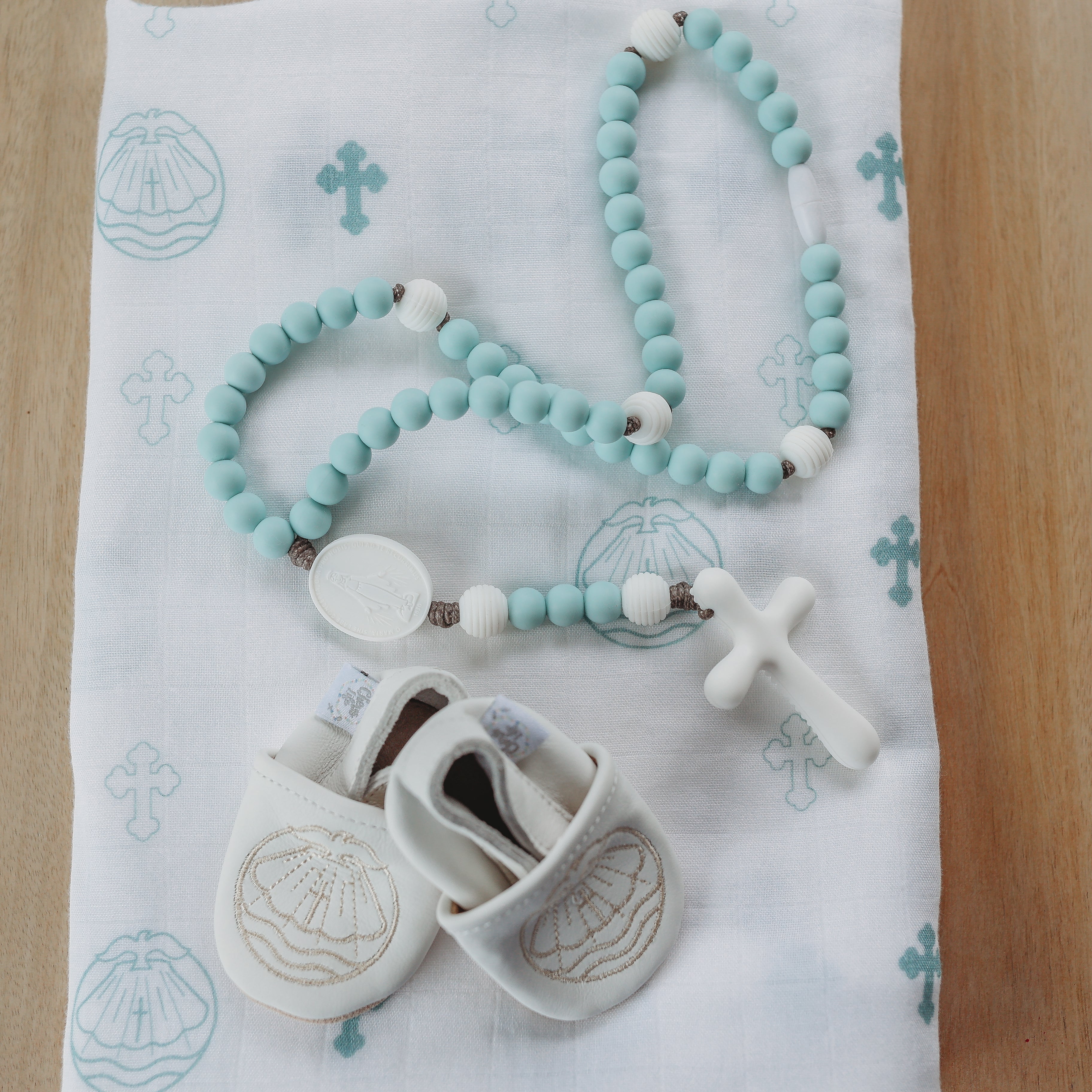 Baptism Swaddle Blanket | Bamboo & Cotton - Image 7