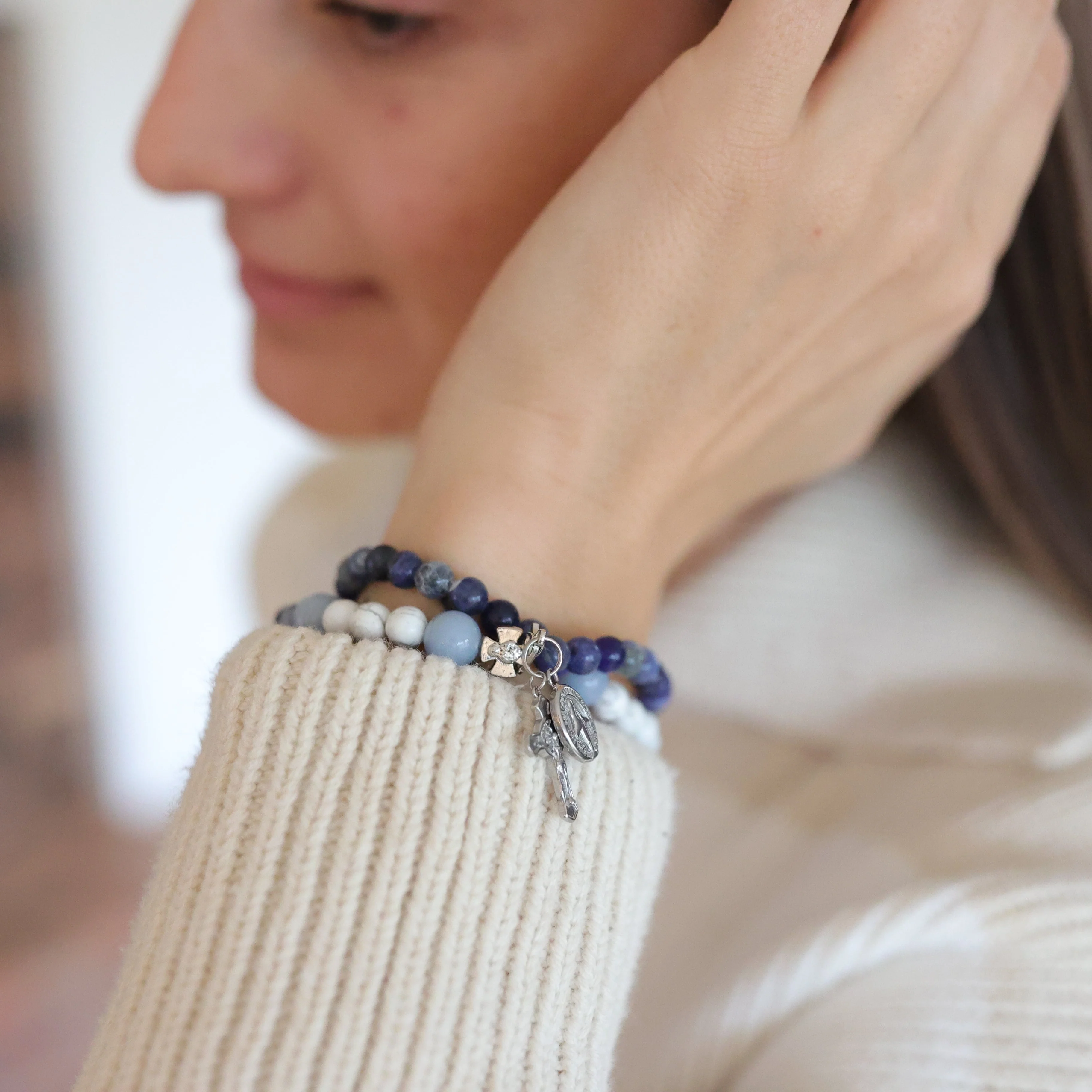 Calcutta | Stretch & Wrap Rosary Bracelet - Image 4