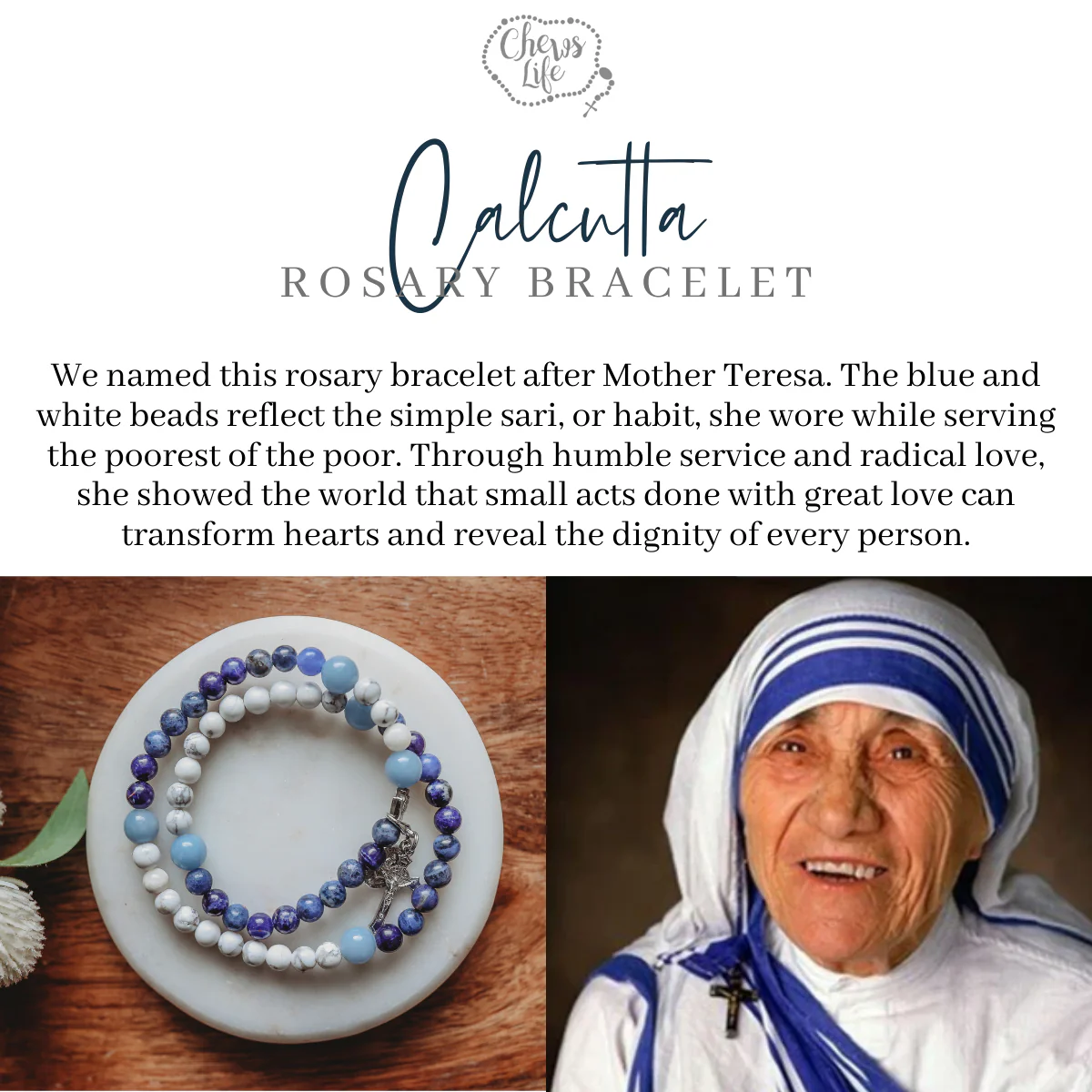 Calcutta | Stretch & Wrap Rosary Bracelet - Image 9