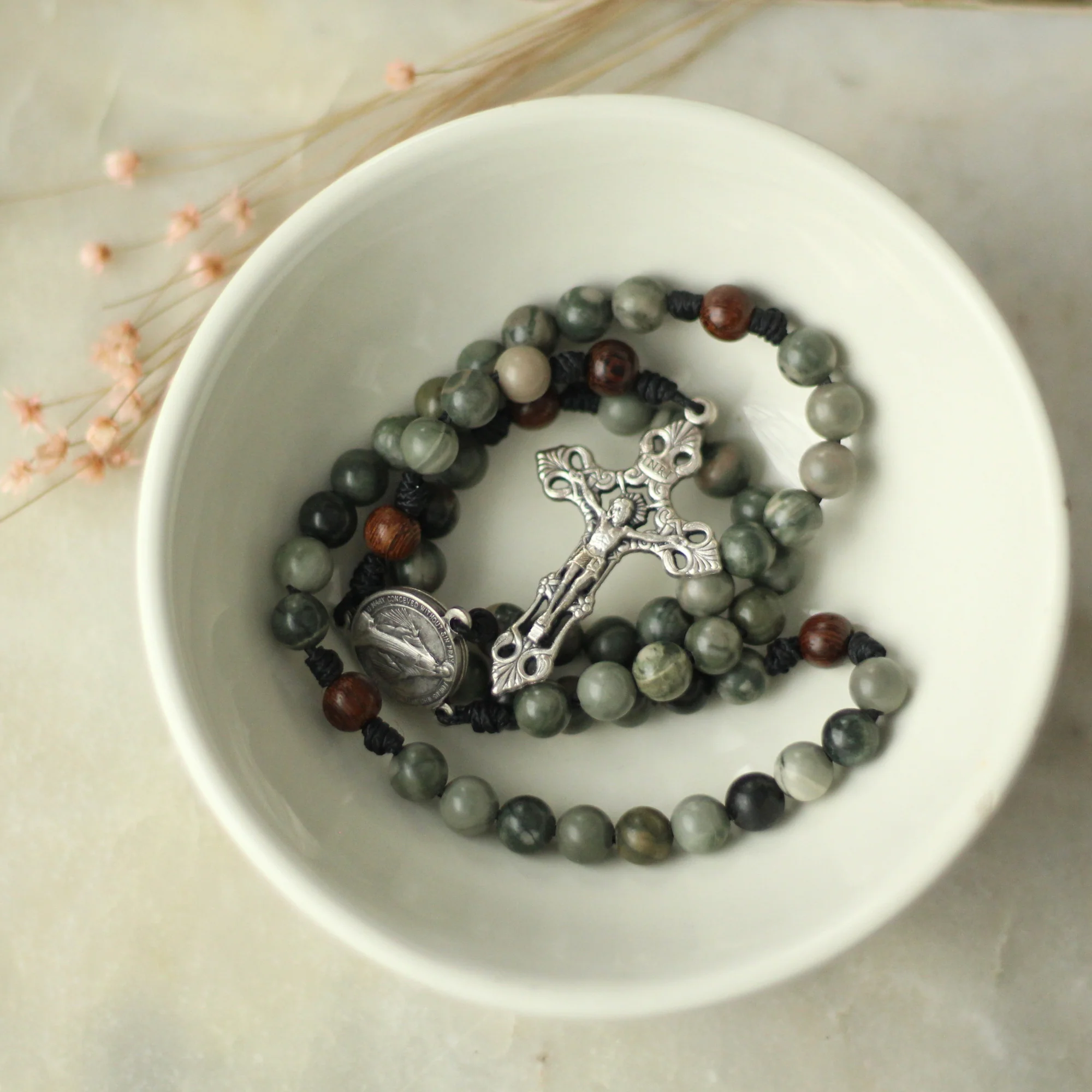 Columba | Traditional Gemstone Rosary - Image 3