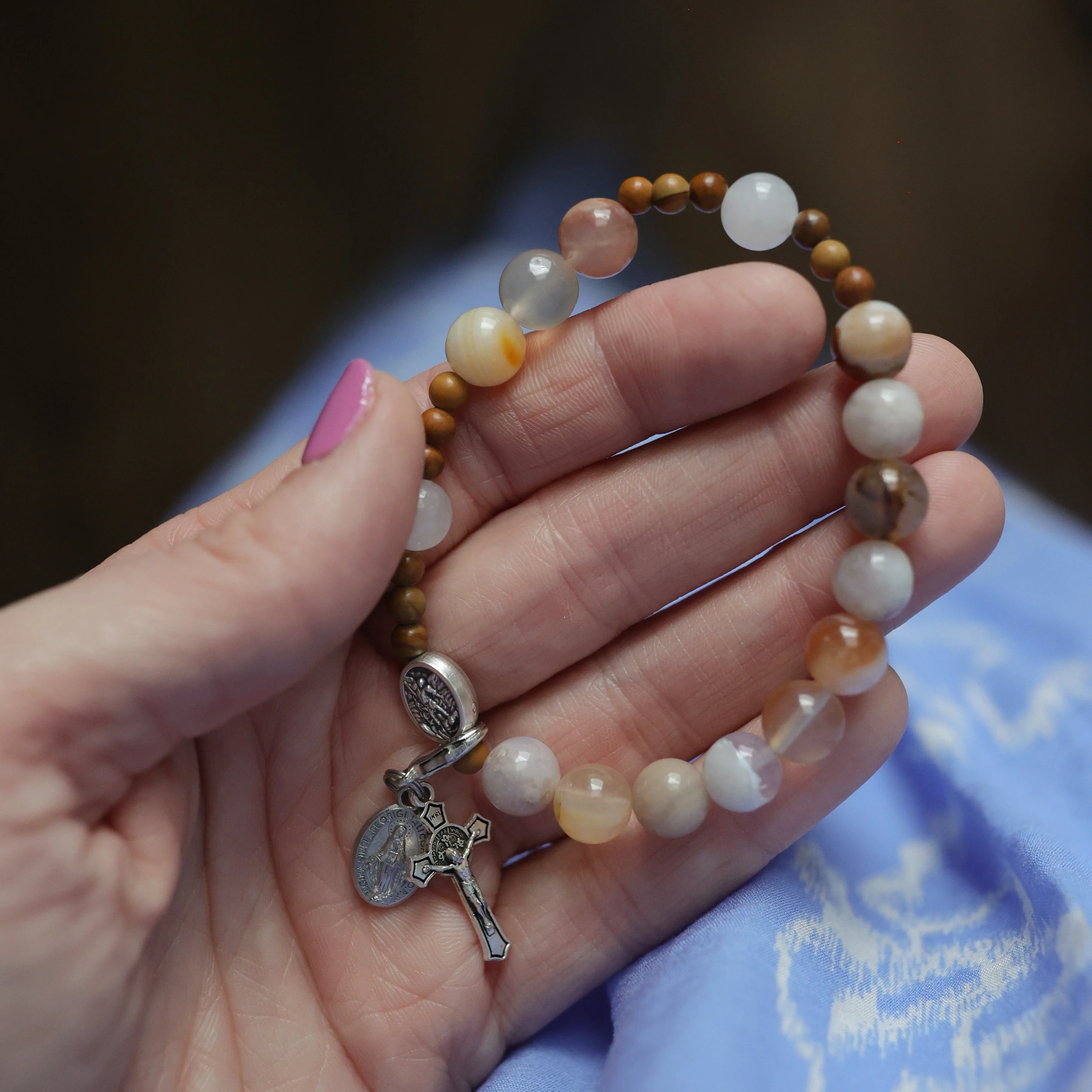 Custom Patron Saint OCIA Decade Bracelet - Image 4