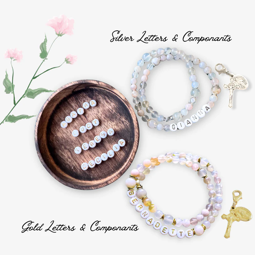 Custom Patron Saint Rosary Bracelet - Image 3