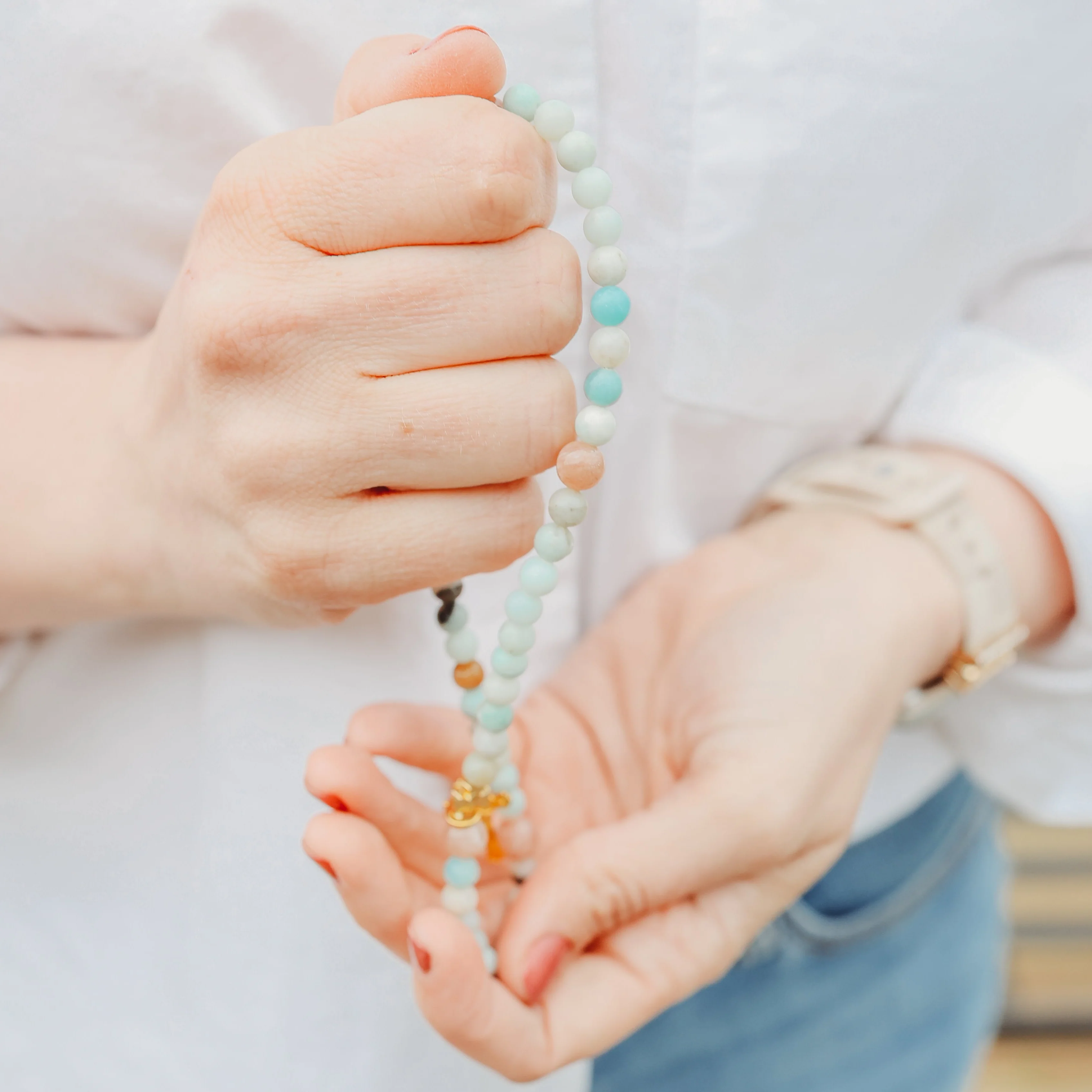 Gianna | Stretch & Wrap Rosary Bracelet - Image 5