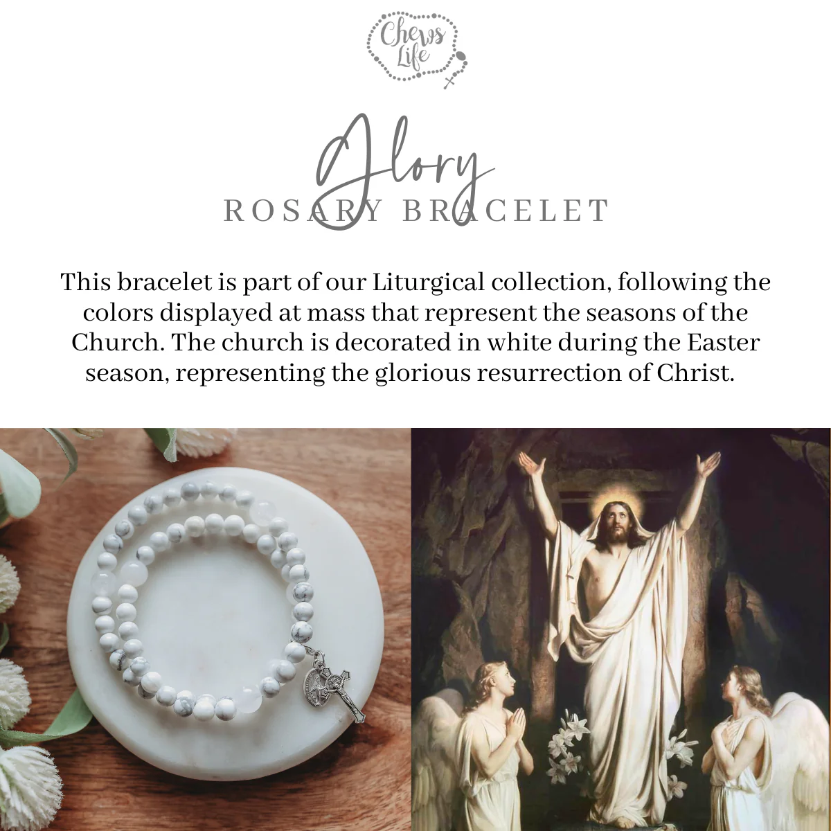 Glory | Stretch & Wrap Rosary Bracelet - Image 9