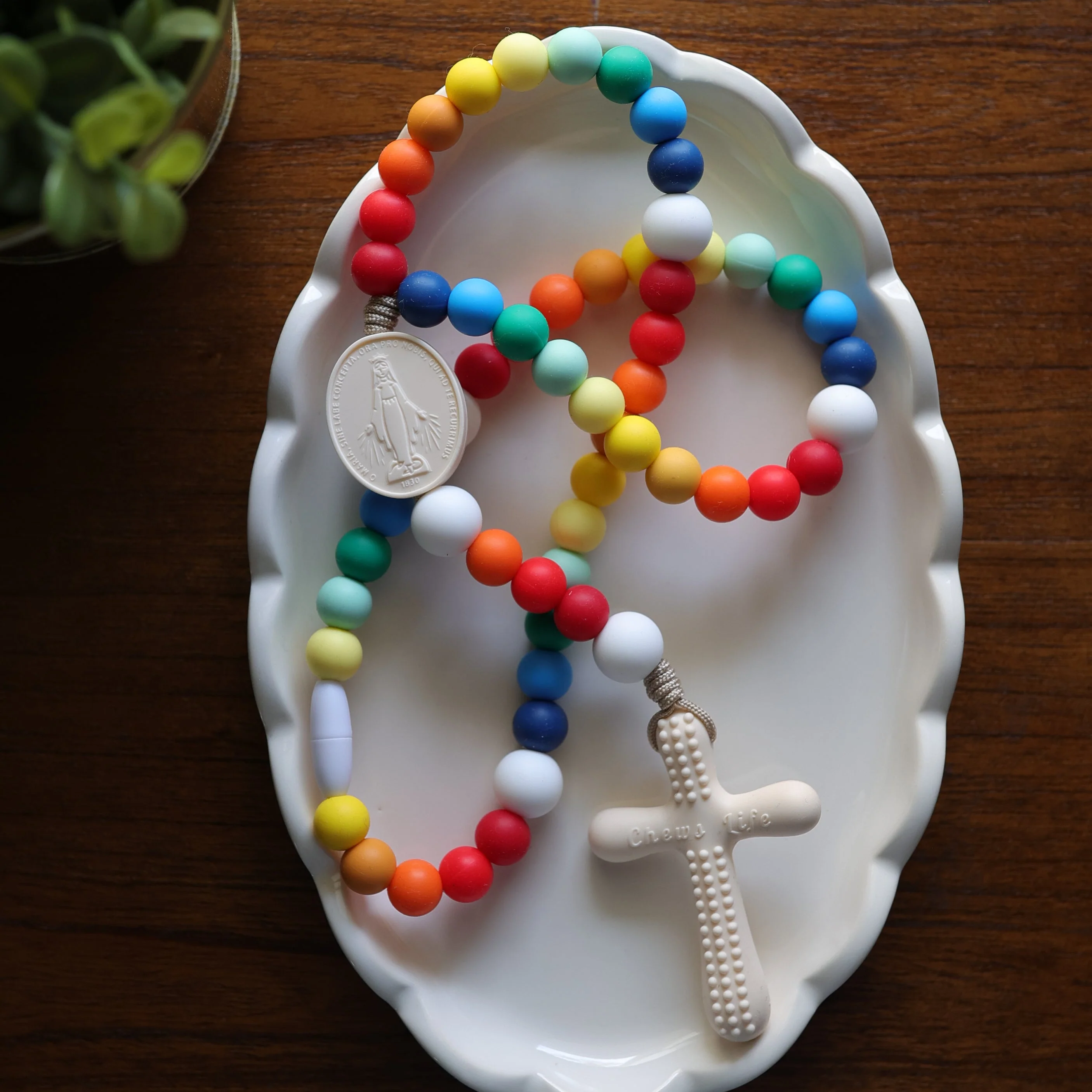 God's Promise Chews Life Silicone Rosary - Image 4