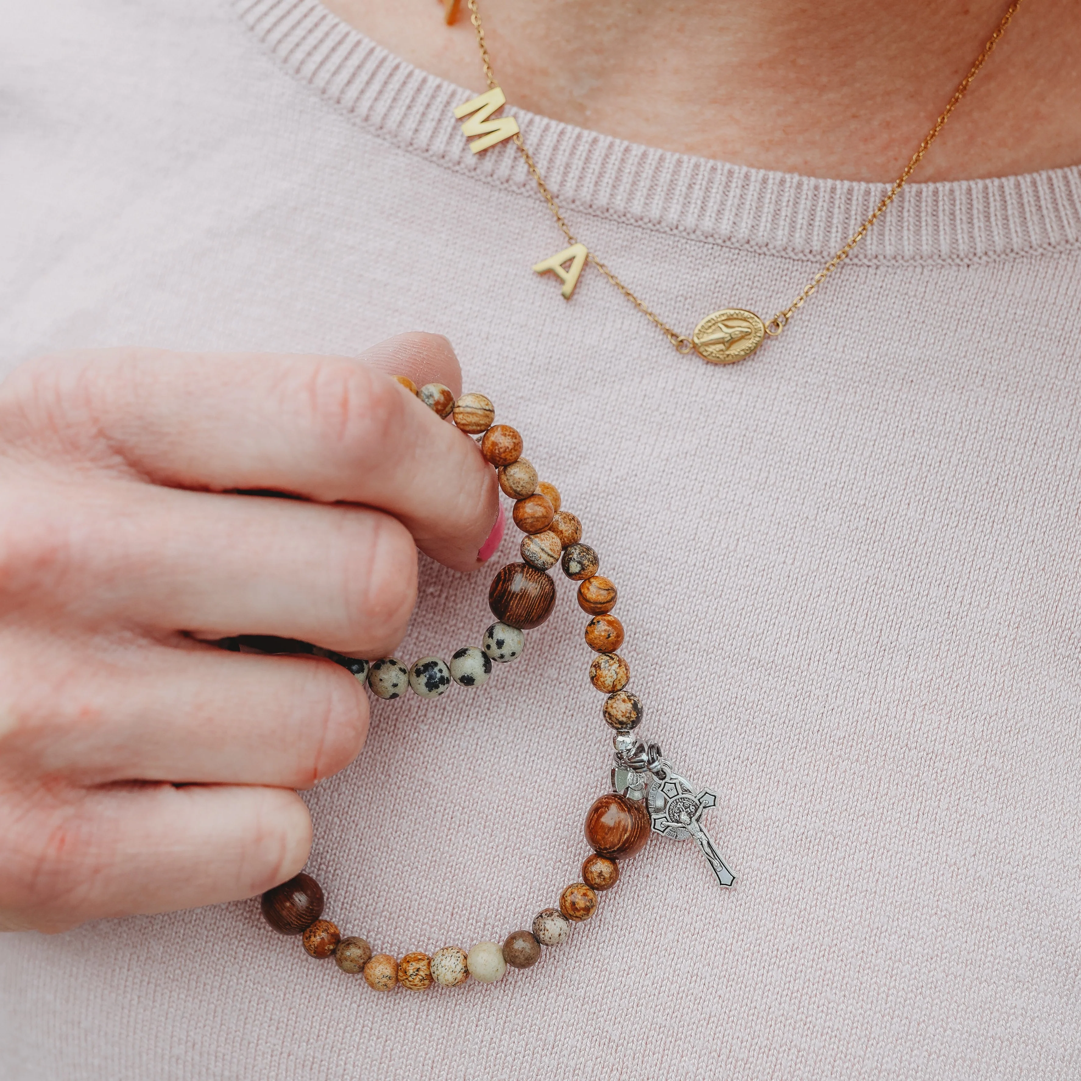 Kolbe | Stretch & Wrap Rosary Bracelet - Image 6