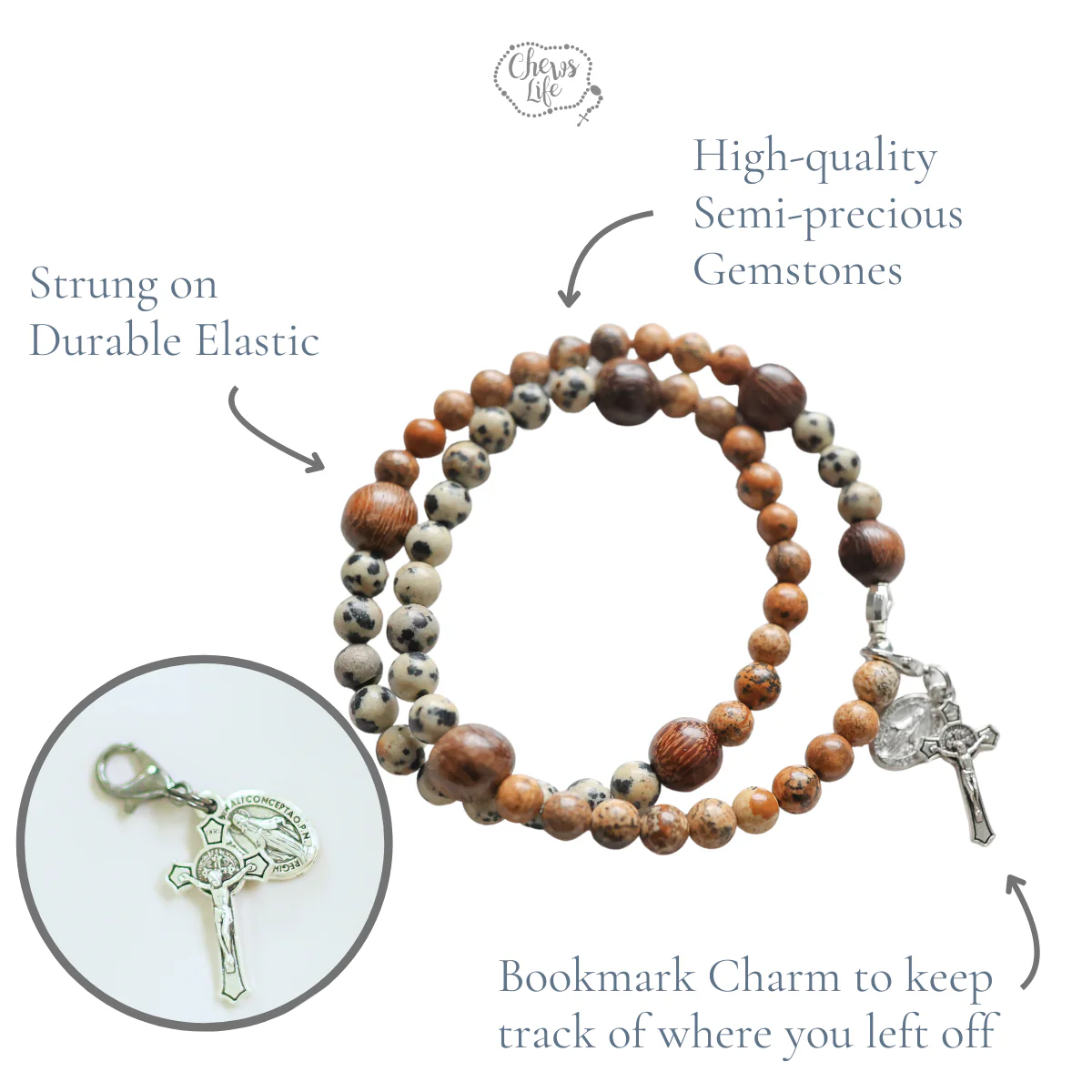 Kolbe | Stretch & Wrap Rosary Bracelet - Image 7