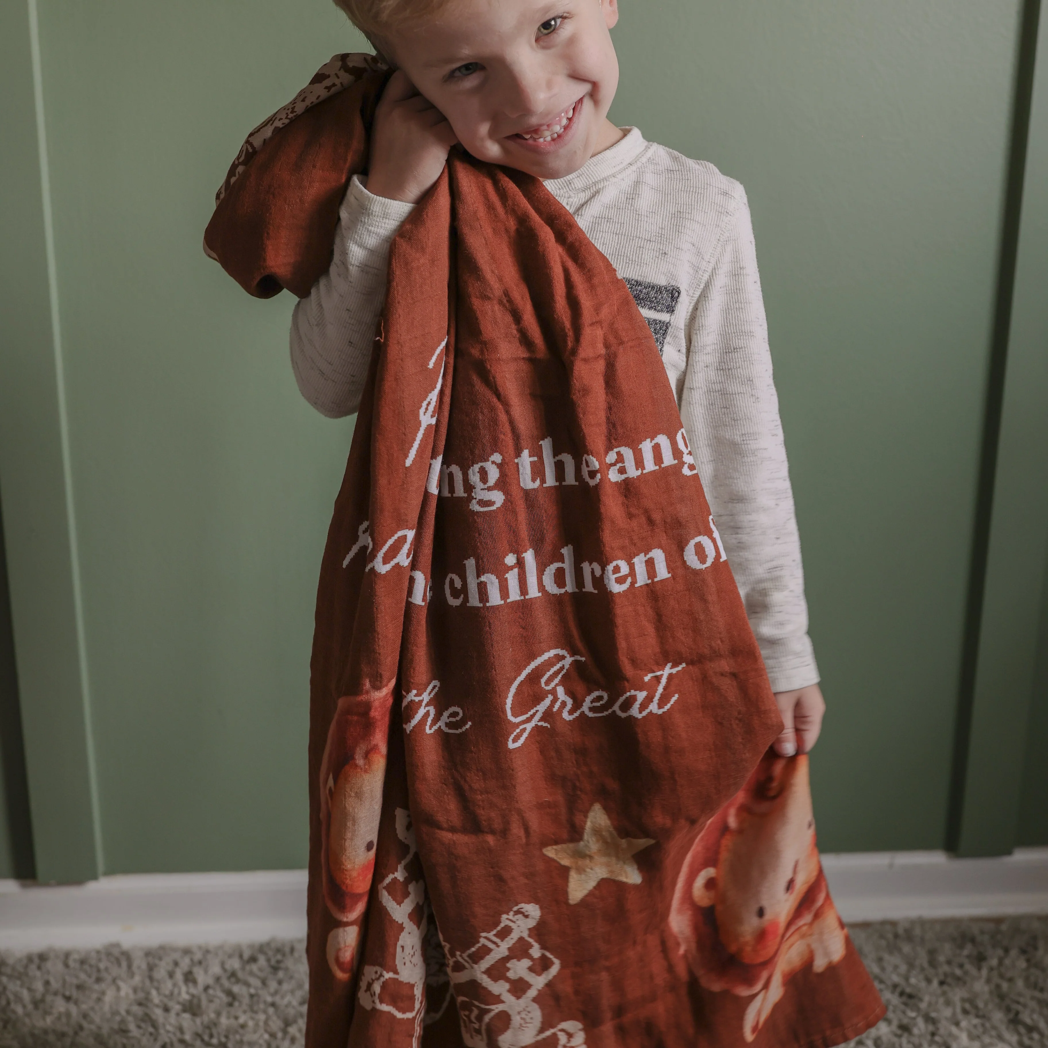 Leo the Lion | Muslin Swaddle Blanket - Image 3