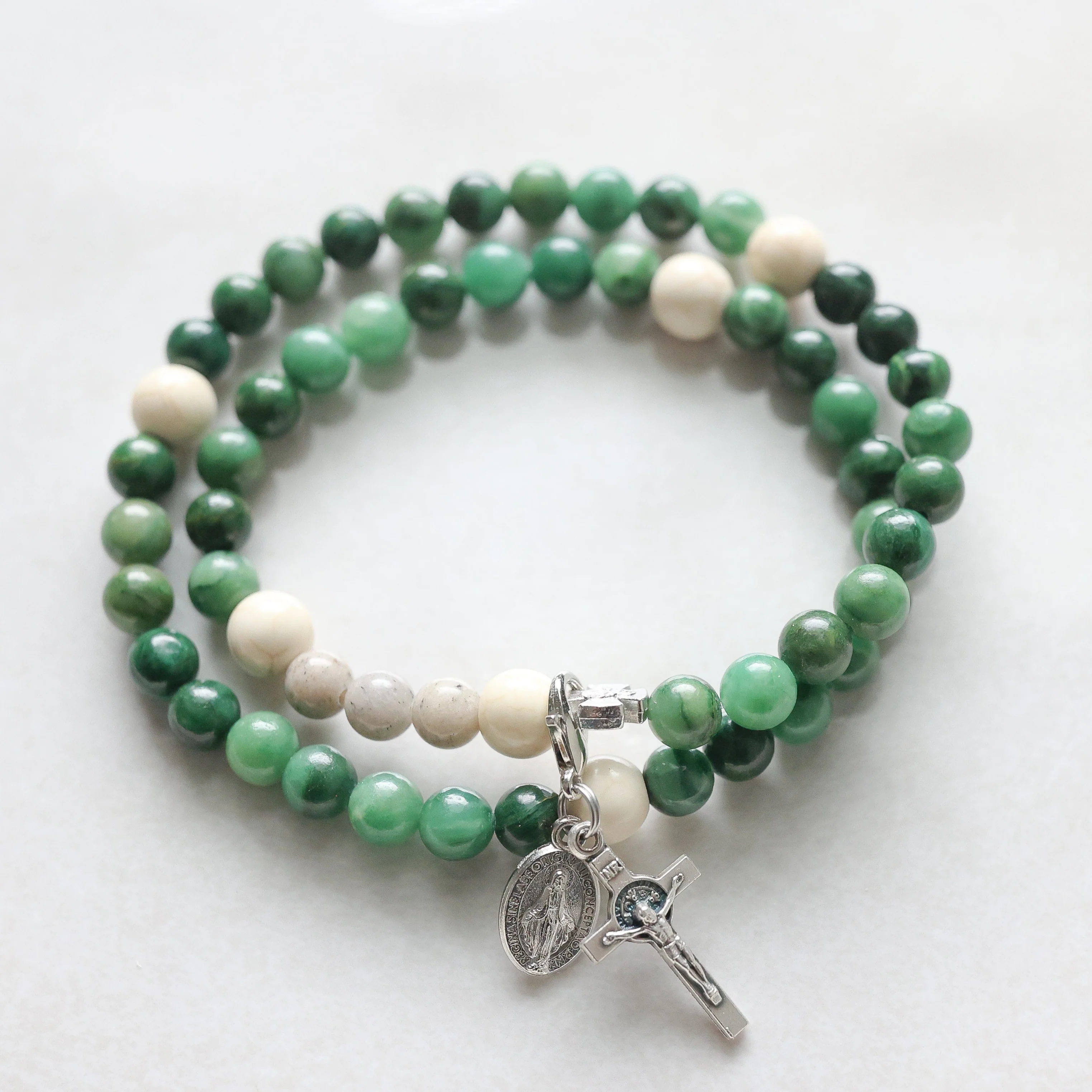 Life | Stretch & Wrap Rosary Bracelet - Image 3
