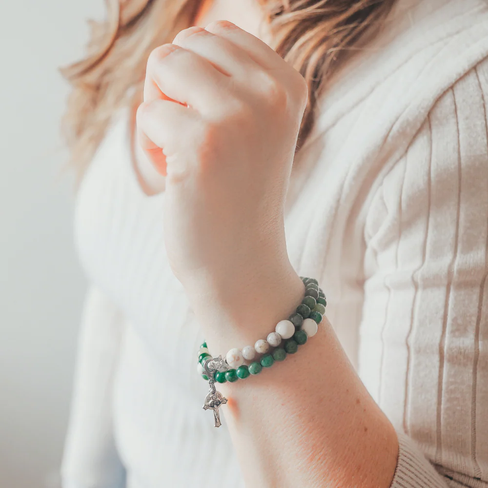 Life | Stretch & Wrap Rosary Bracelet - Image 4