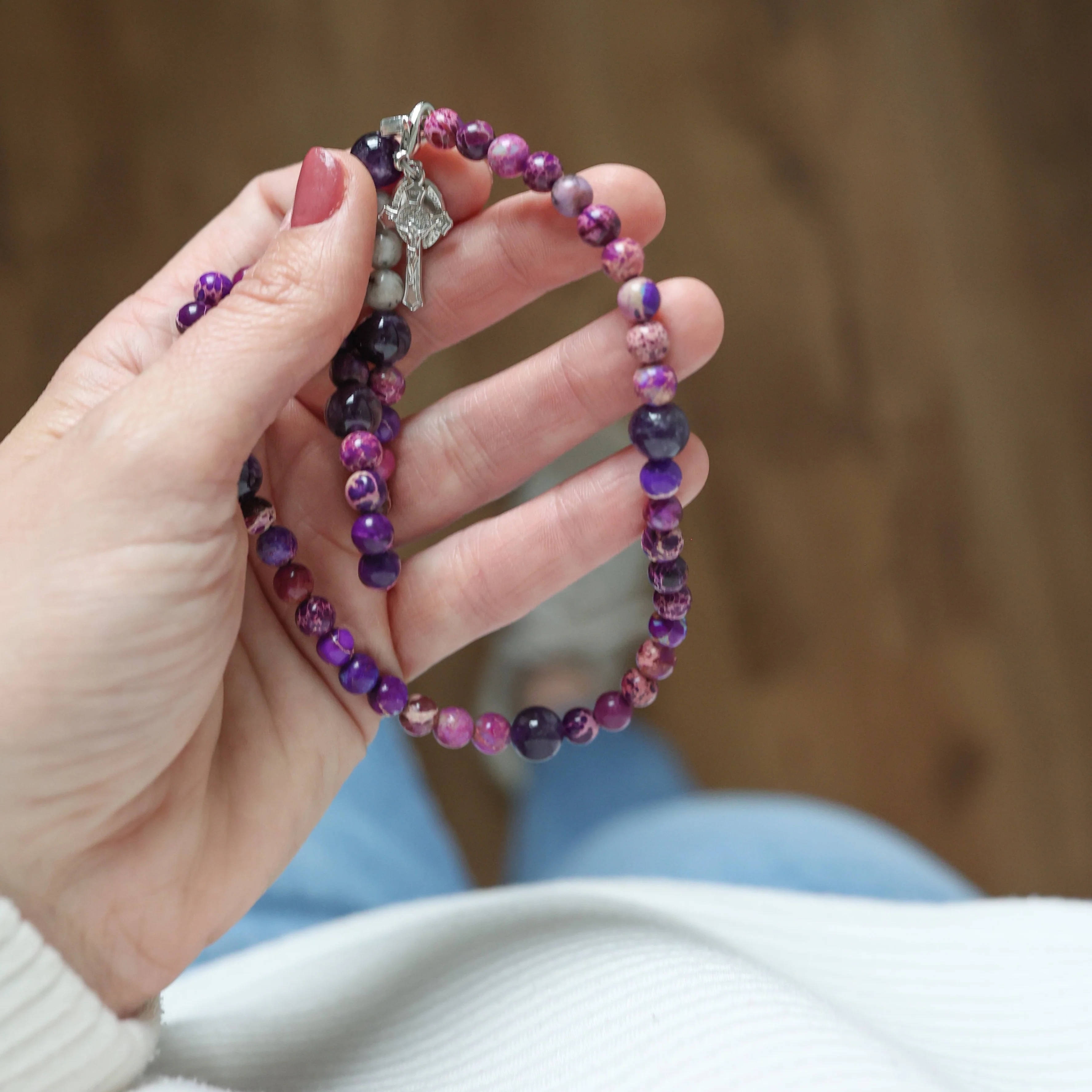Penance | Stretch & Wrap Rosary Bracelet - Image 3
