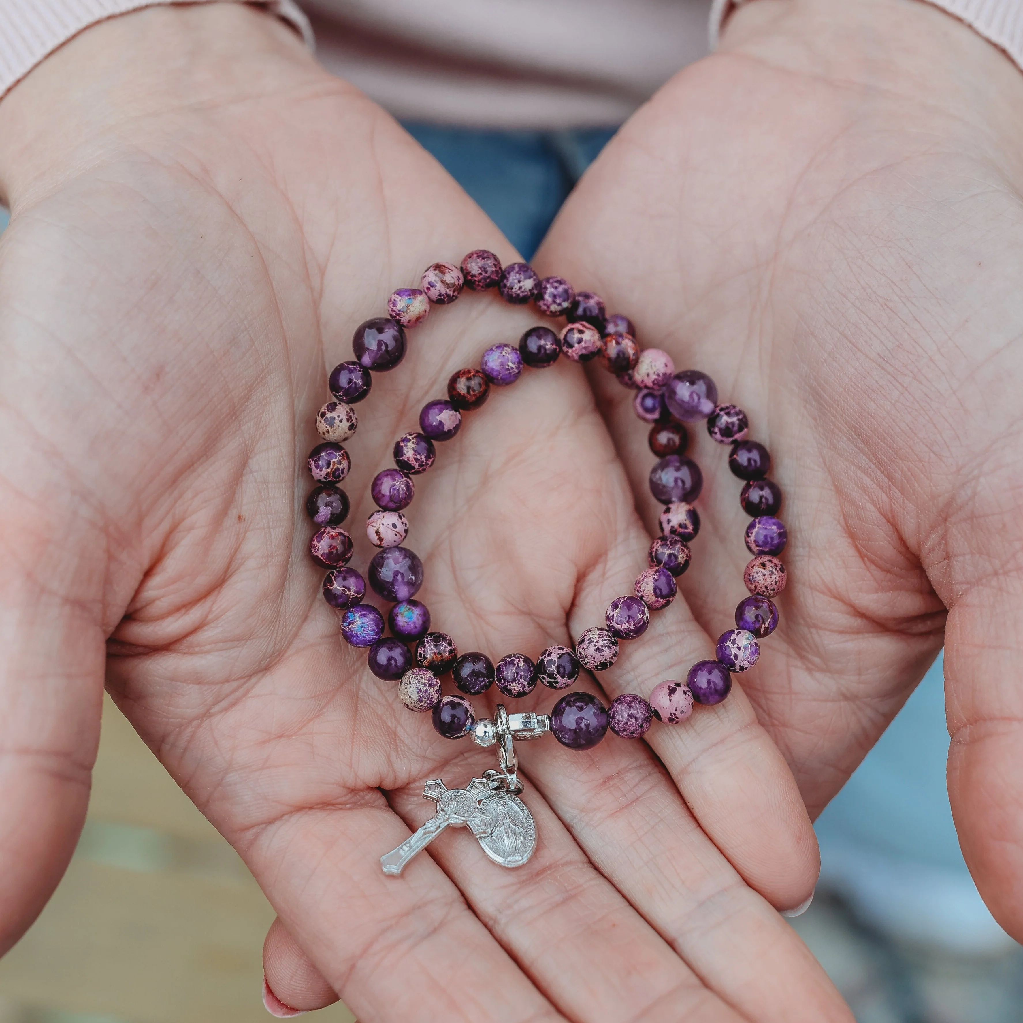 Penance | Stretch & Wrap Rosary Bracelet - Image 5
