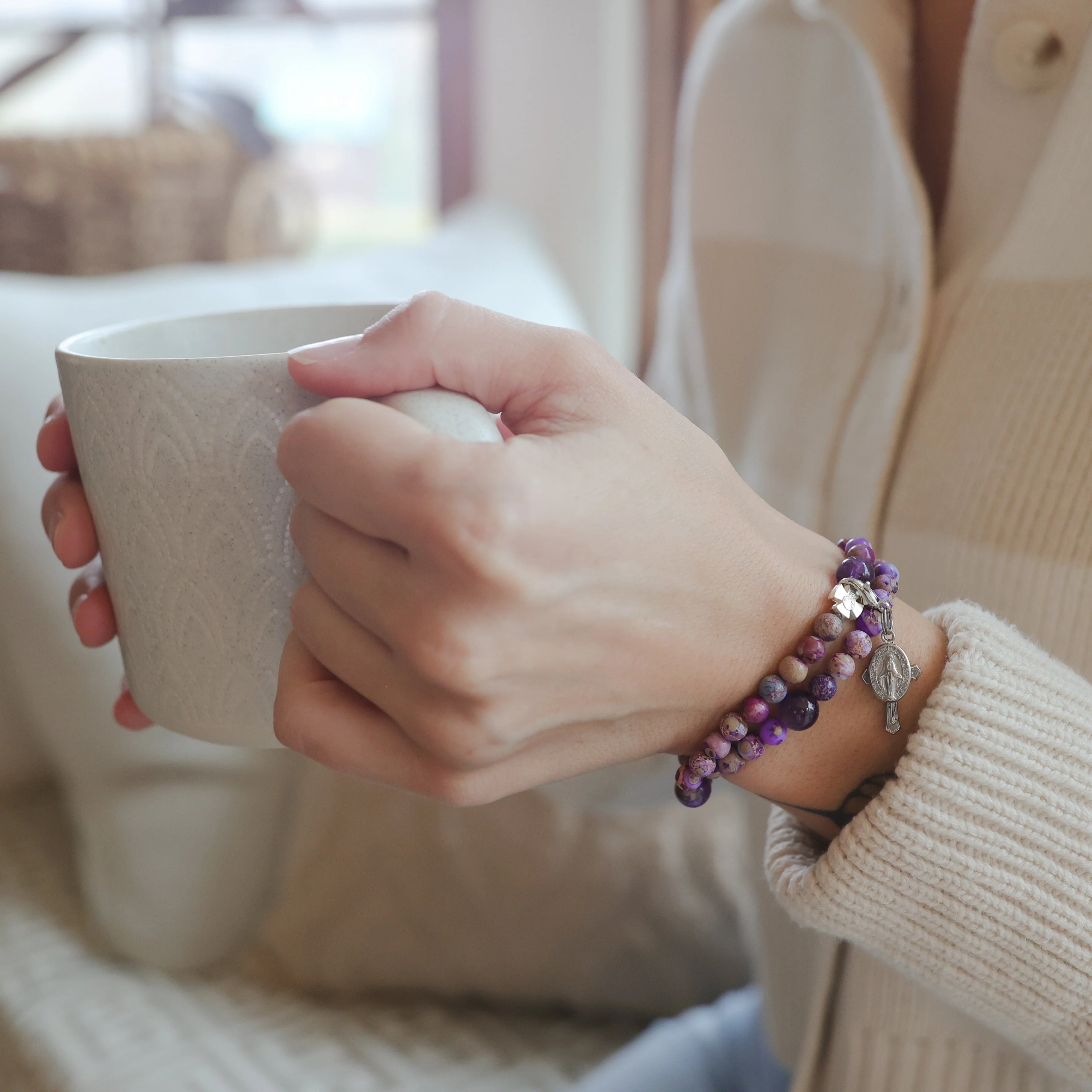 Penance | Stretch & Wrap Rosary Bracelet - Image 6