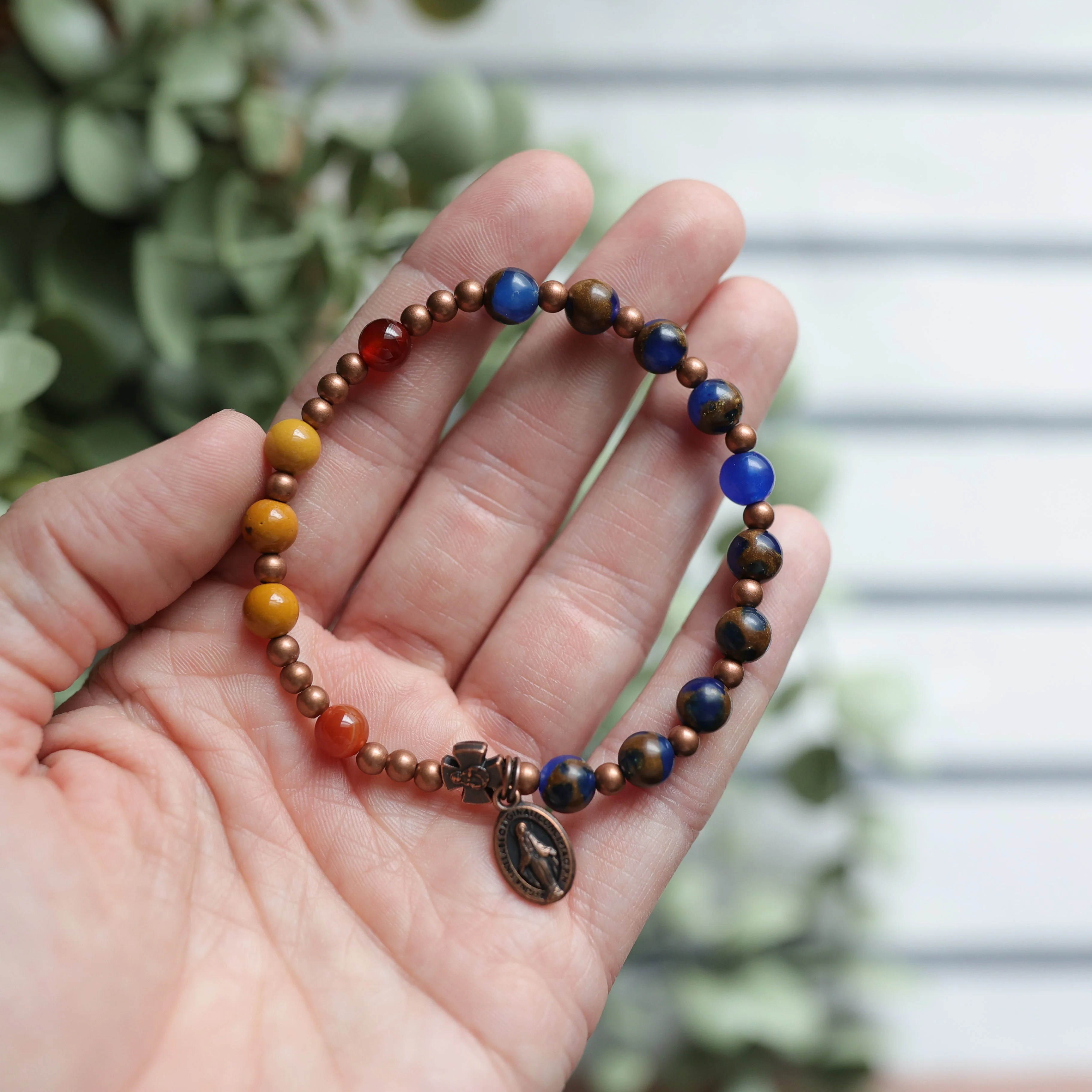 Saint Carlo | Gemstone Decade Bracelet - Image 4