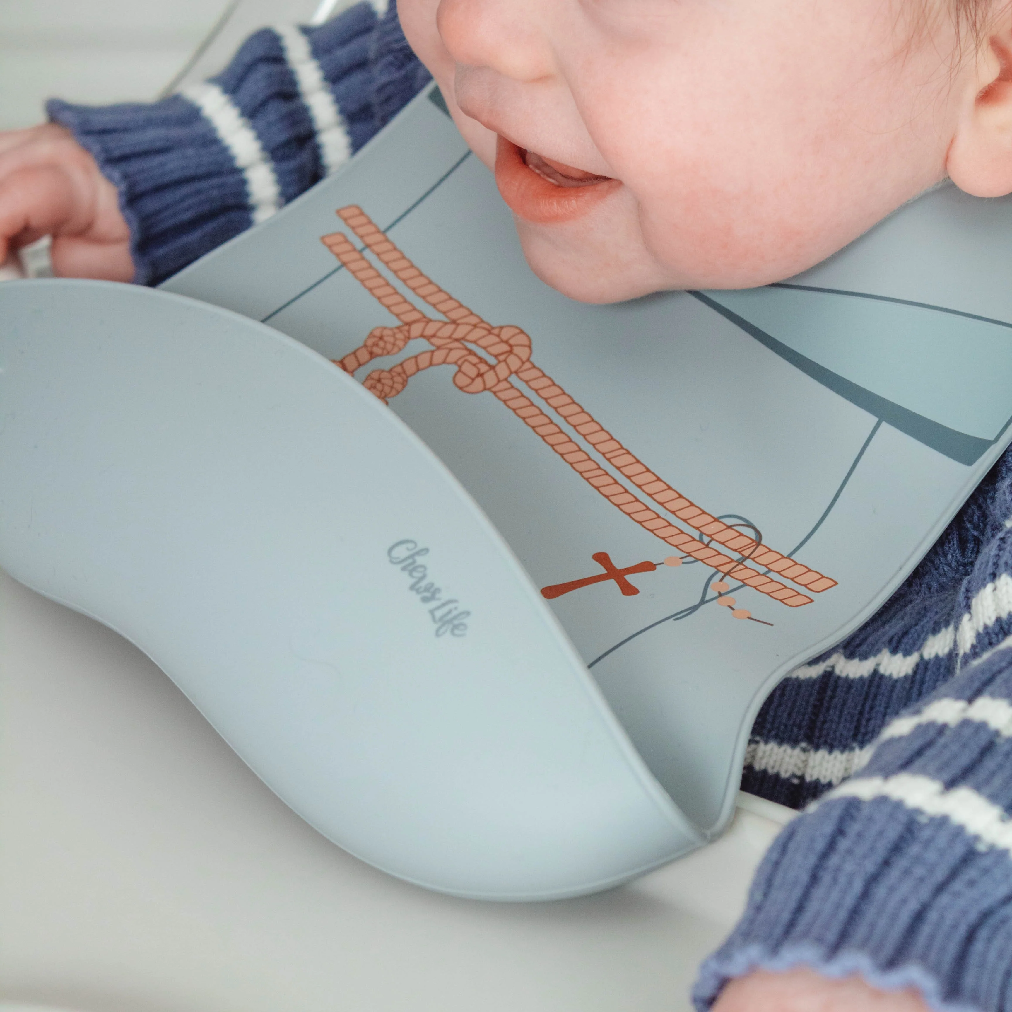 Saintly Snacker Bib | Franciscan Friars Habit - Image 3