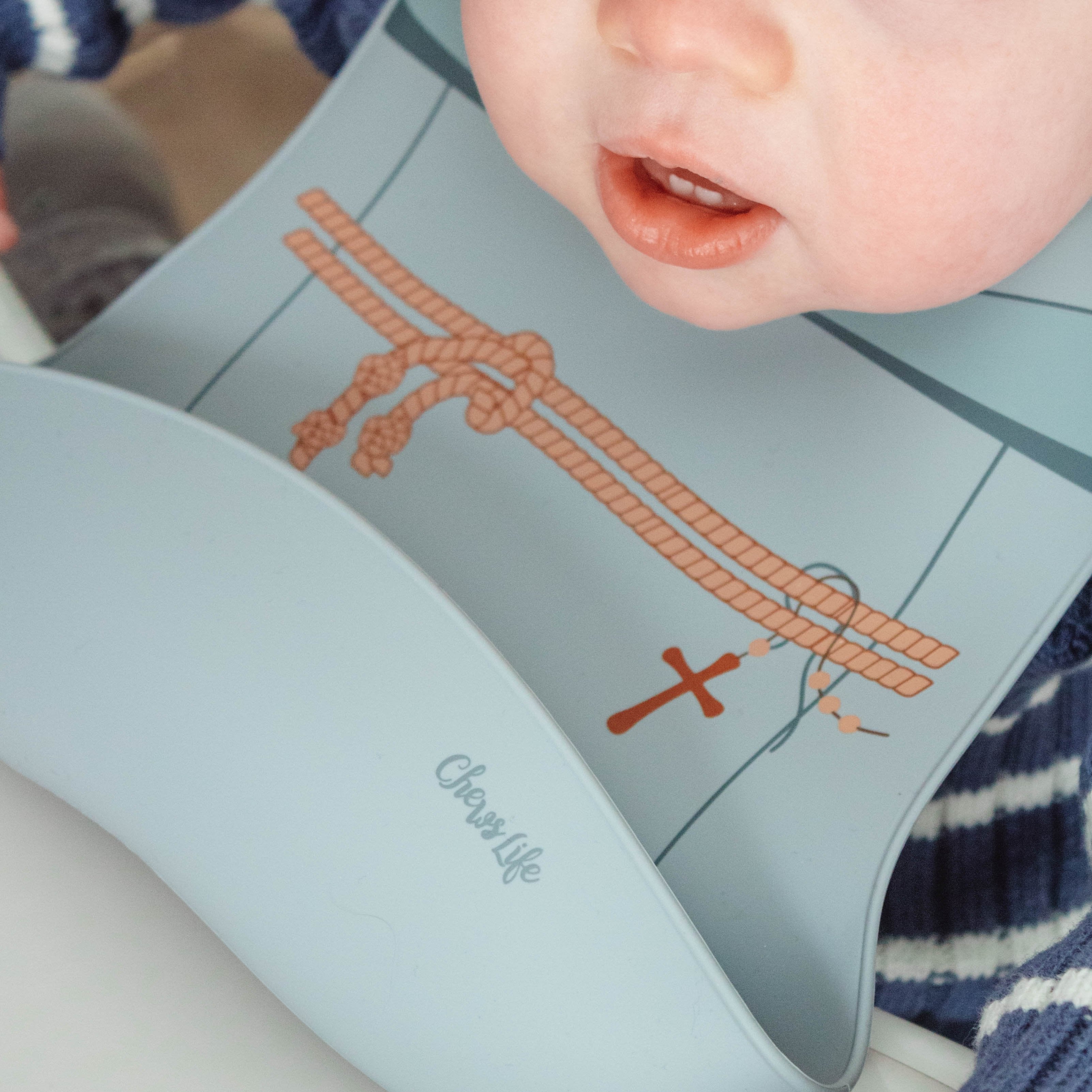 Saintly Snacker Bib | Franciscan Friars Habit - Image 4