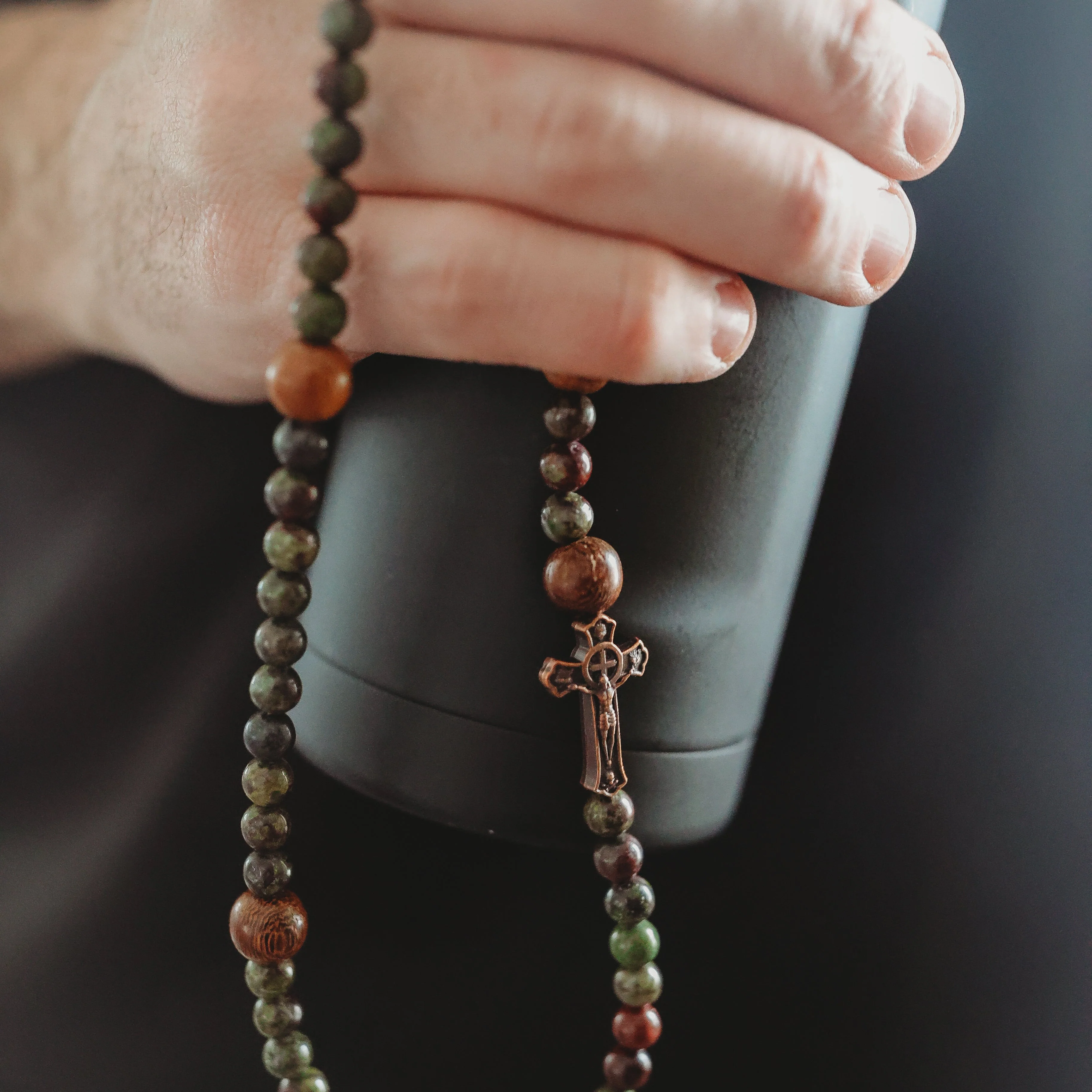 St. Joseph Rosary Bracelet |  Crux Invicta  | Double Wrap Rosary - Image 5