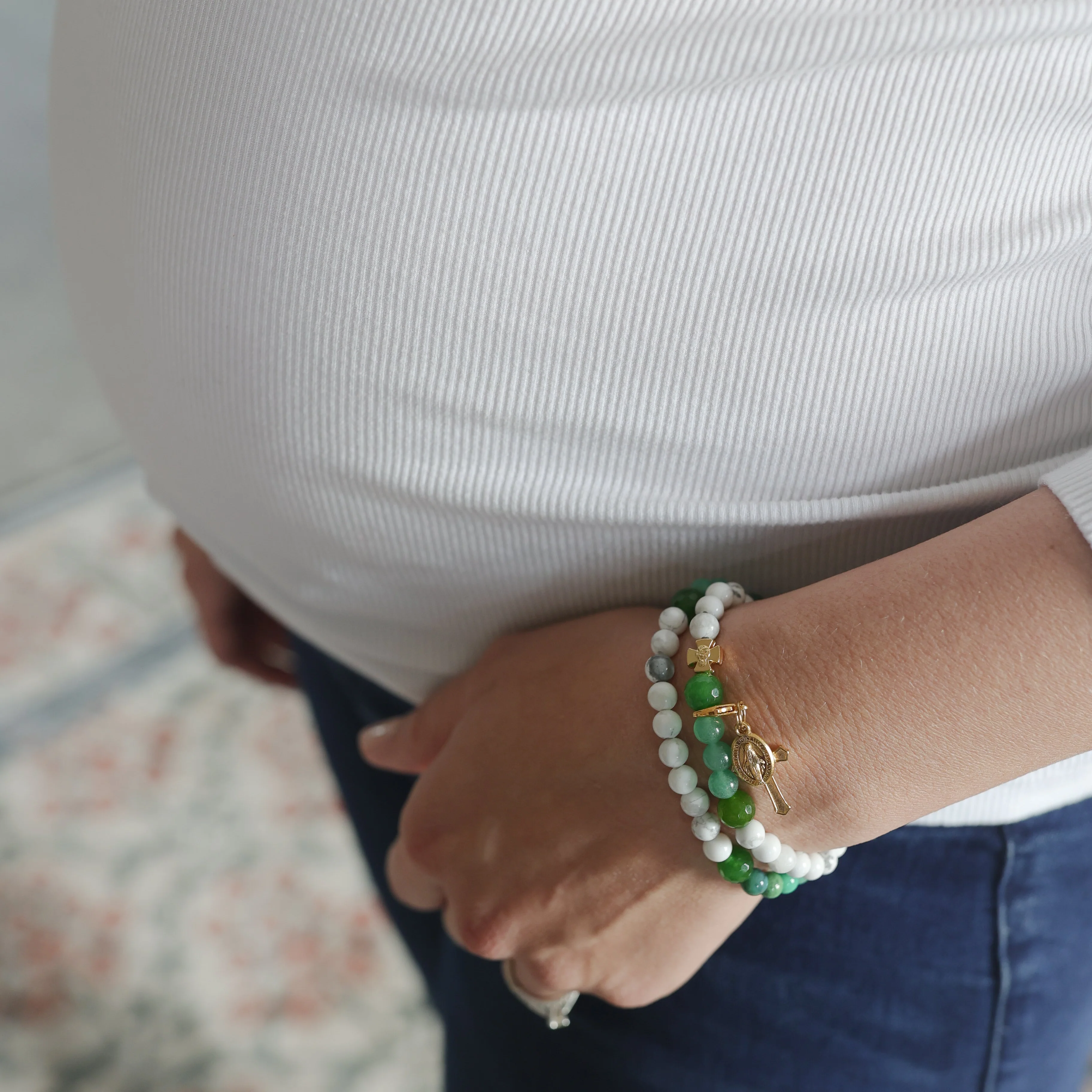 St.Patrick | Limited Edition| Gemstone Rosary Bracelet - Image 3