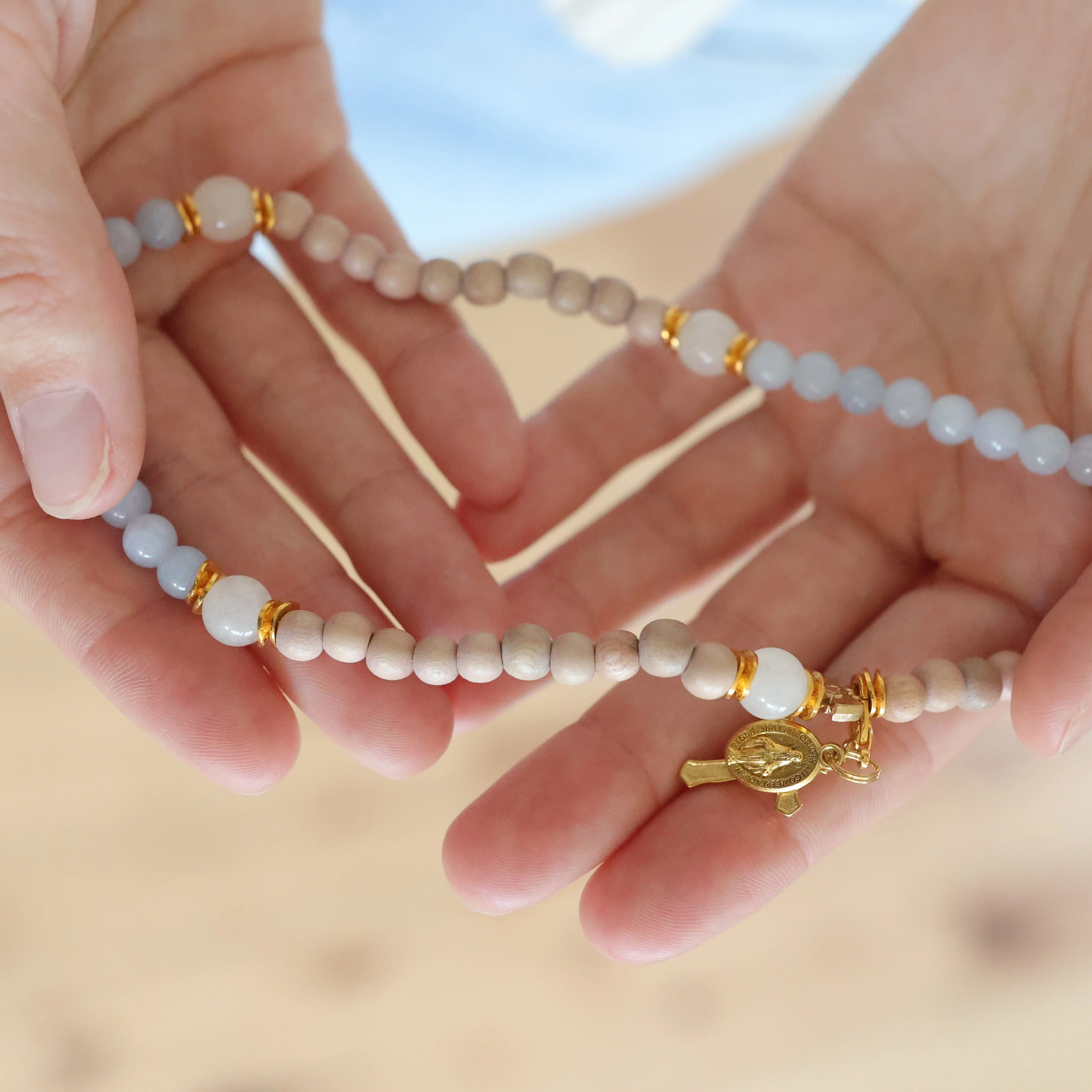 The Assumption | Stretch & Wrap Rosary Bracelet - Image 5