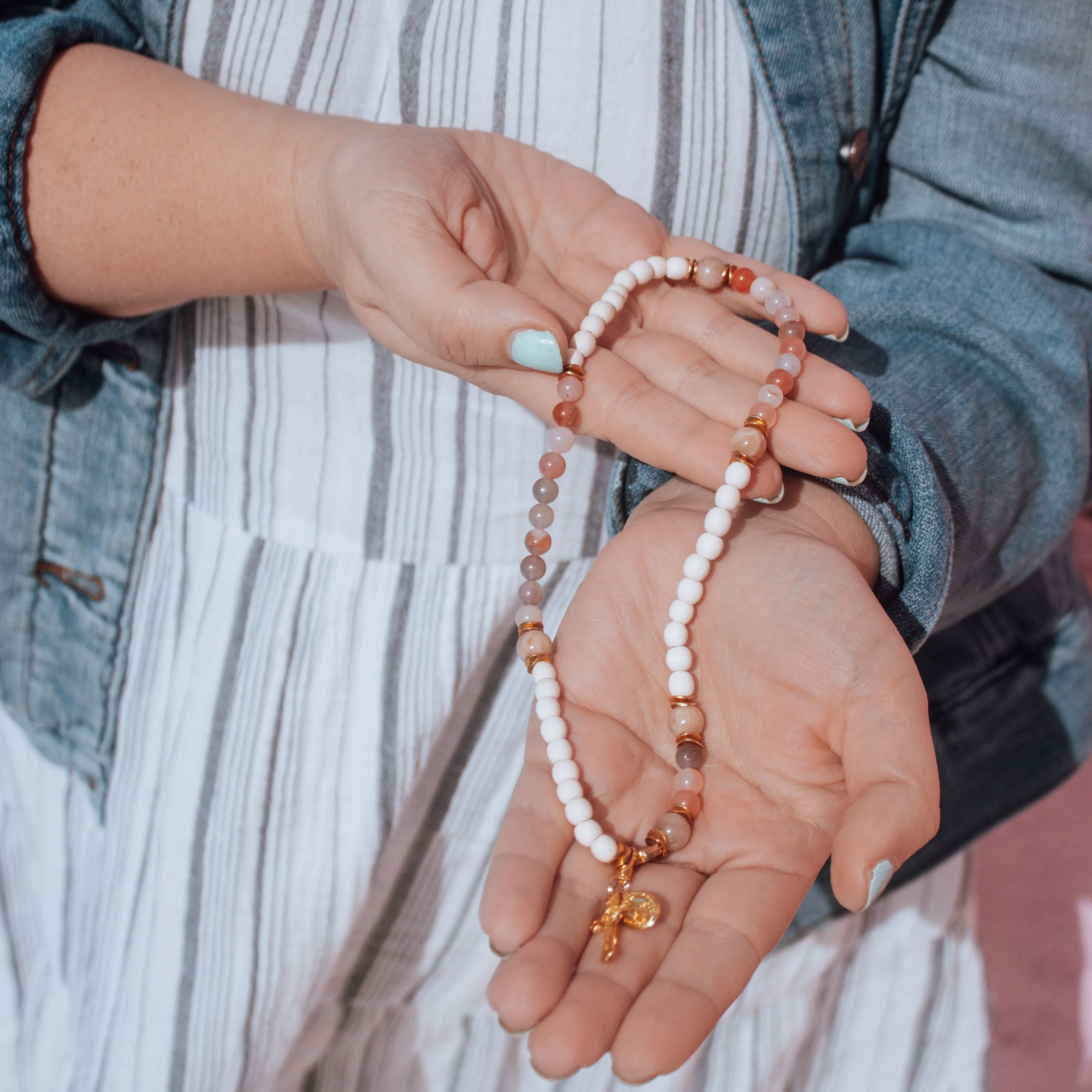 The Coronation | Stretch & Wrap Rosary Bracelet - Image 6