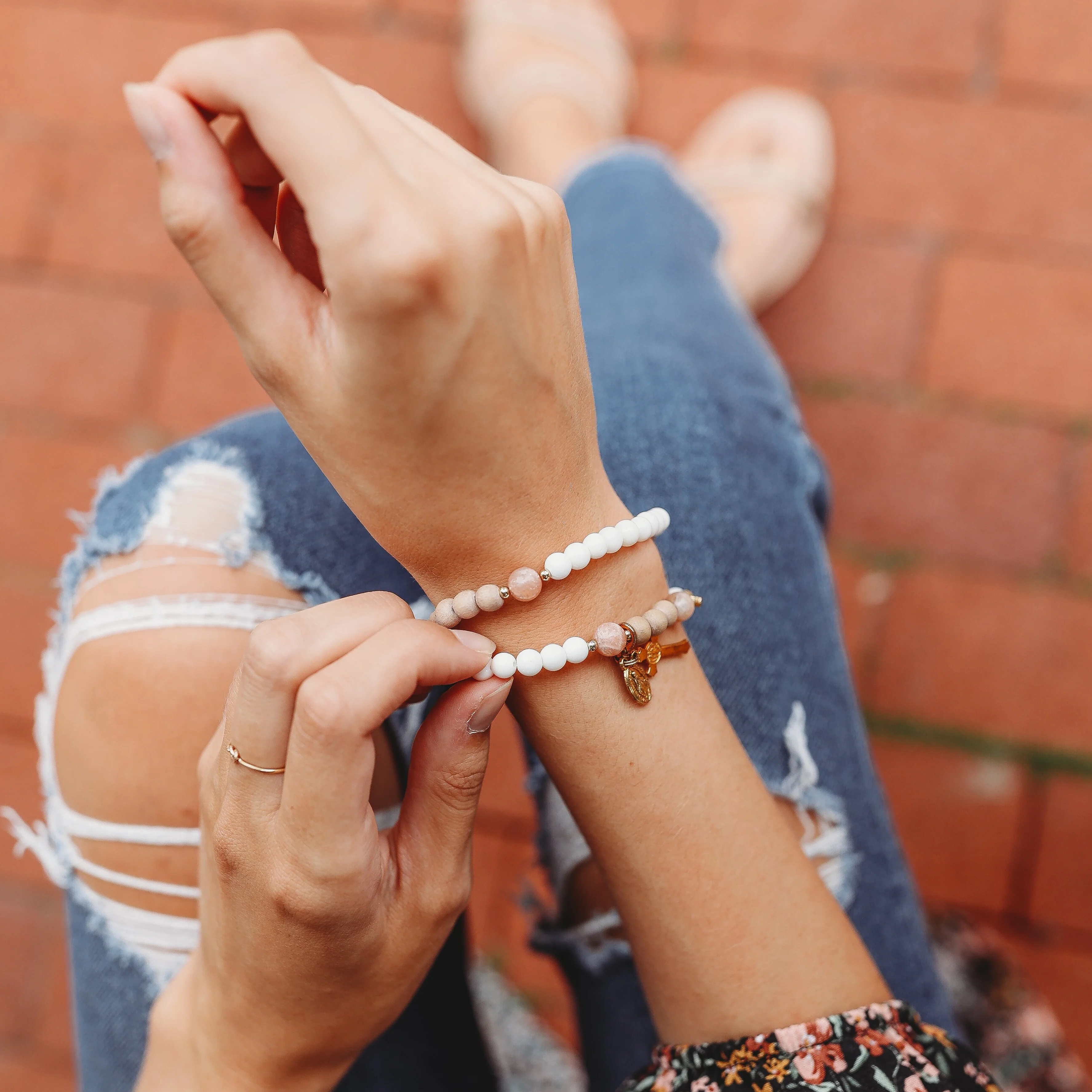 The Visitation | Stretch & Wrap Rosary Bracelet - Image 6